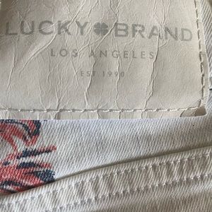 Lucky brand bridgette high rise floral jeans